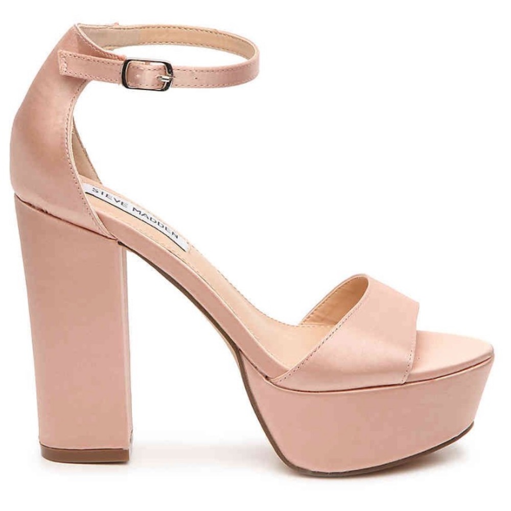 Steve Madden Gilda in Blush Satin